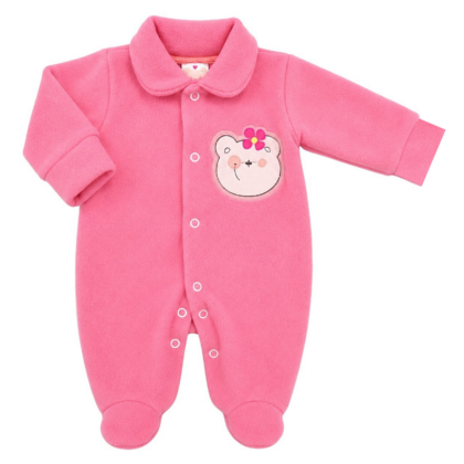Macacão Prematuro Soft Ursa Rosa