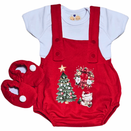 Jardineira Romper Prematuro Natal