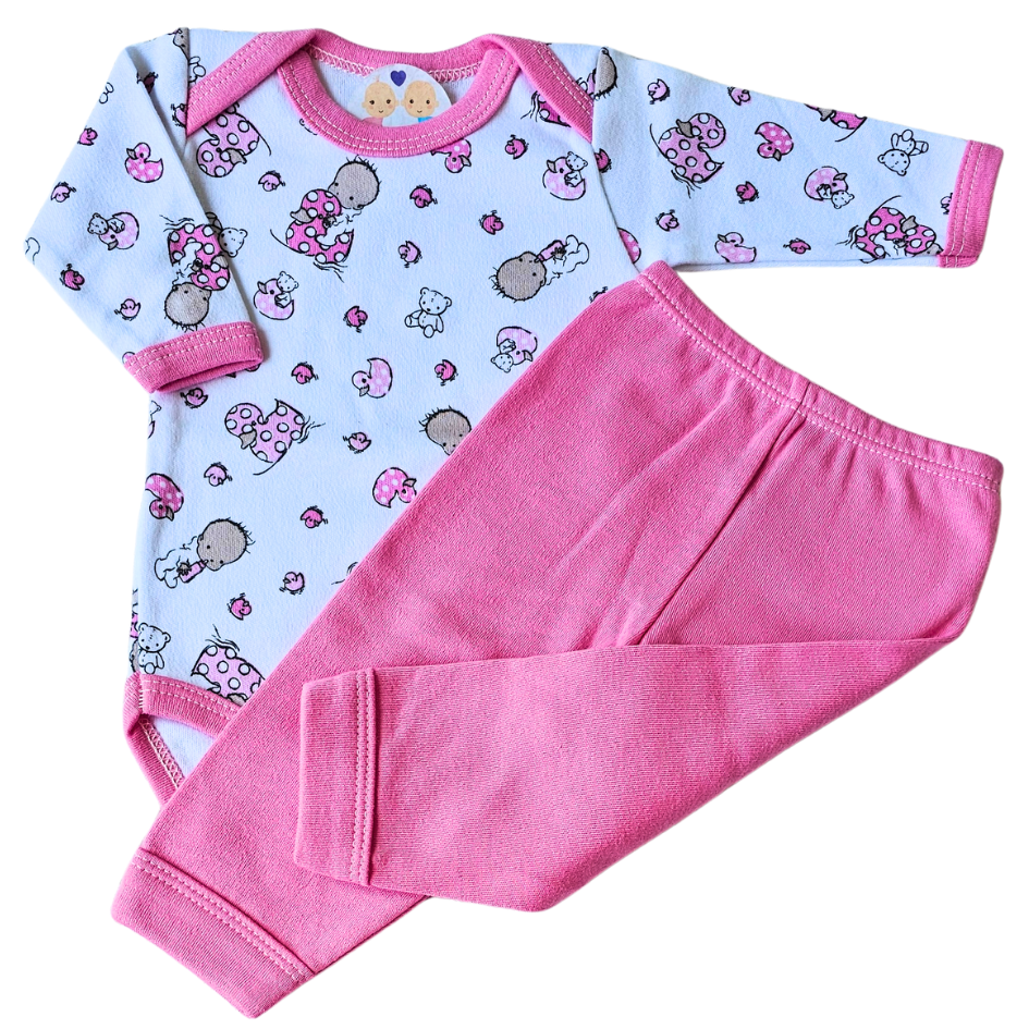 Body e Calça Prematuro Suedine Premium Bebezinha