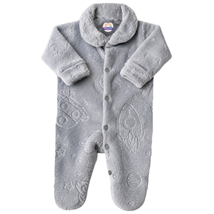 Macacão Prematuro Fleece 3D Nave Espacial
