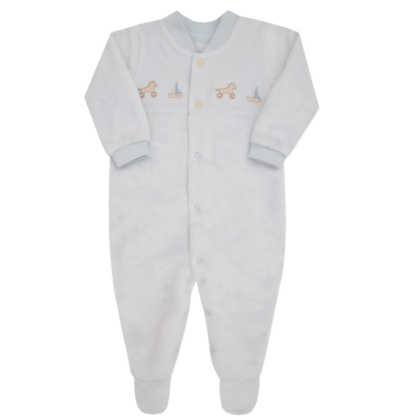 Macacão Prematuro Fleece Luxo Azul