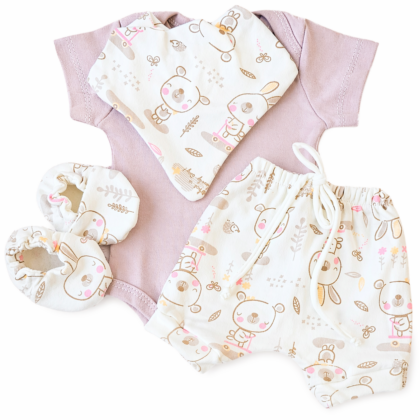 Conjunto Shorts Prematuro Ursinha Feliz
