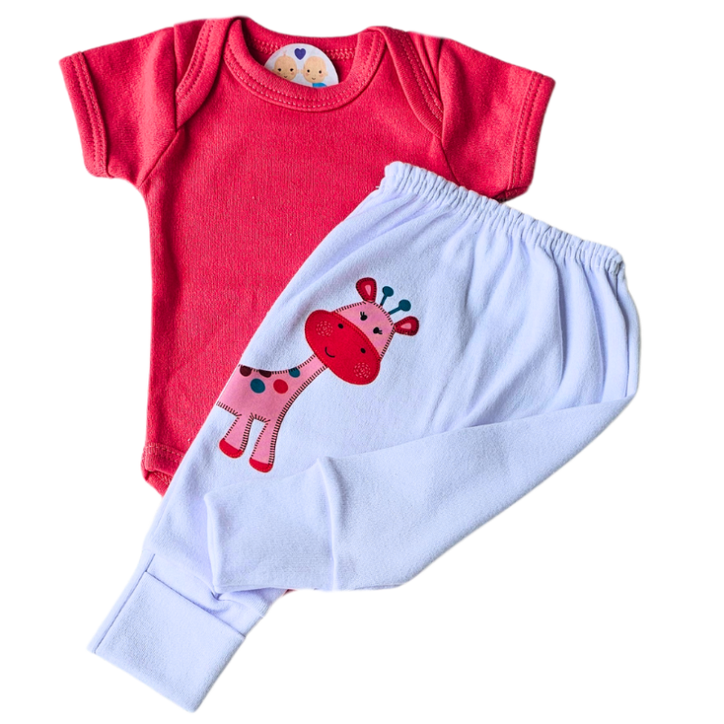 Body e Calça Prematuro Suedine Verão