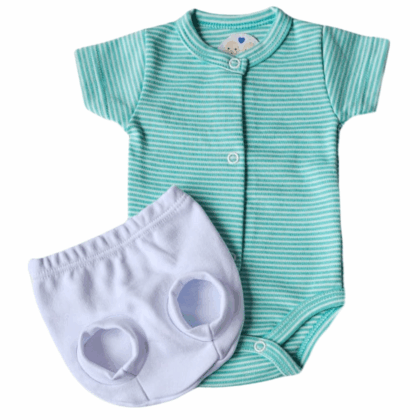 Conjunto Tapa Fralda Prematuro Suedine Dragãozinho