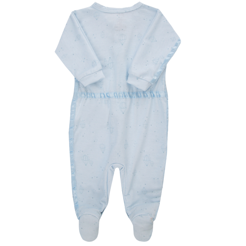 Macacão Prematuro Querida Família Cheguei Azul - Imagem 2