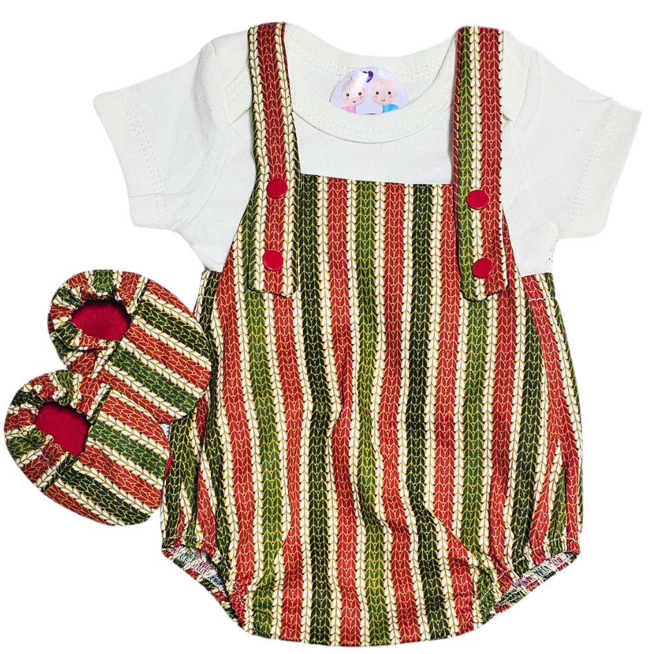 Jardineira Romper Prematuro Natal Luxo Feliz - Imagem 2