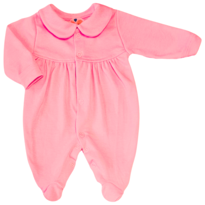 Macacão Prematuro Suedine Rosa Chicletes