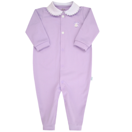 Macacão Prematuro Térmico Sou Quentinho Luxo Lilás