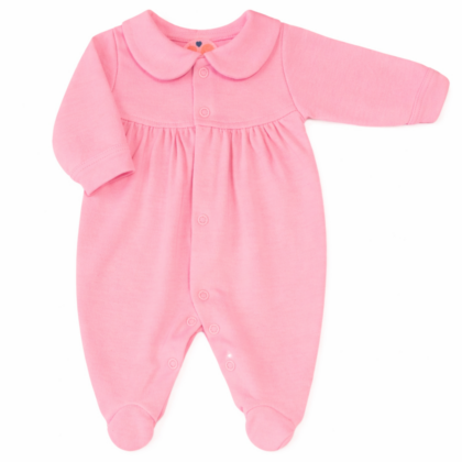 Macacão Prematuro Suedine Rosa Chicletes