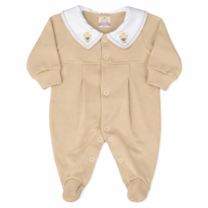 Macacão Prematuro Suedine Especial Bege