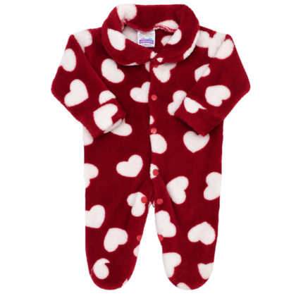Macacão Prematuro Fleece Coração da Mamãe