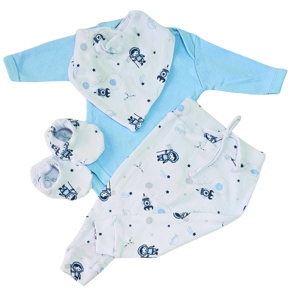 Conjunto Saruel Prematuro Canelado Astronauta