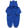 Macacão Prematuro Pelúcia Teddy Azul Royal