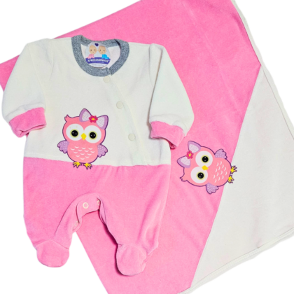 Saída Maternidade Prematuro Plush Corujinha