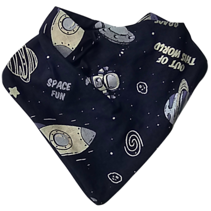 Bandana Prematuro Algodão Space Fun