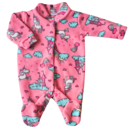 Macacão Prematuro Microsoft Unicórnio Pink