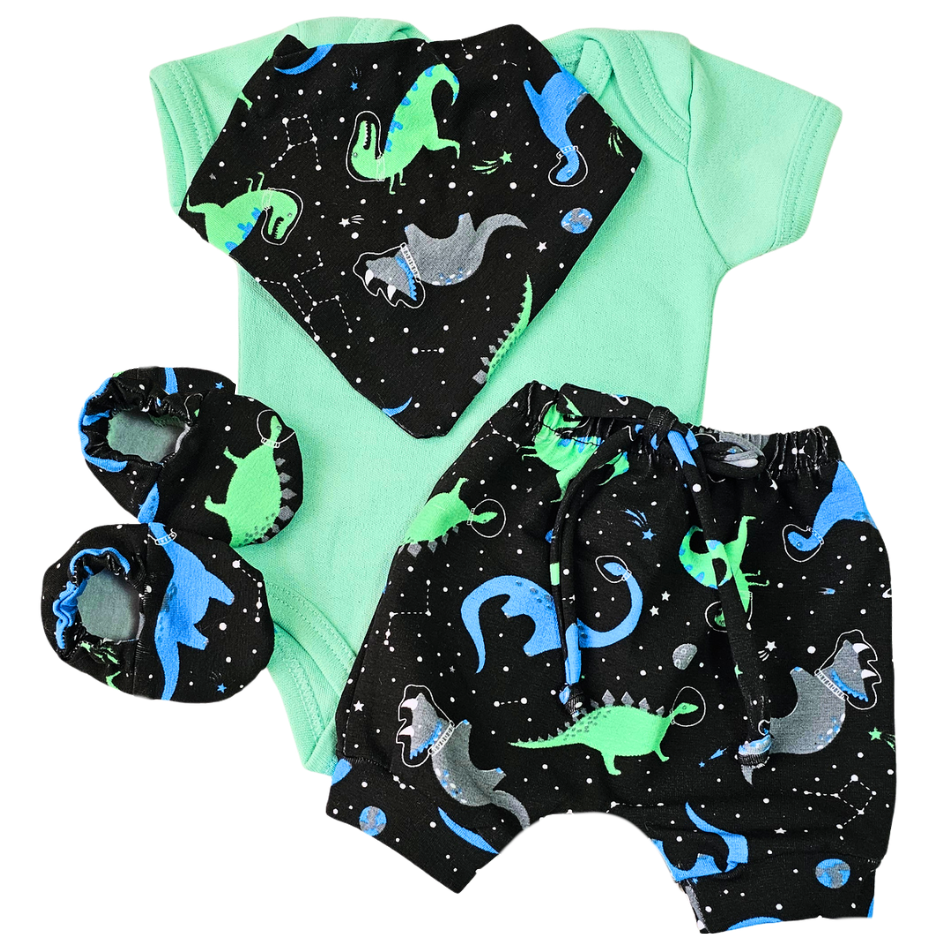 Conjunto Shorts Prematuro Dino Alegre