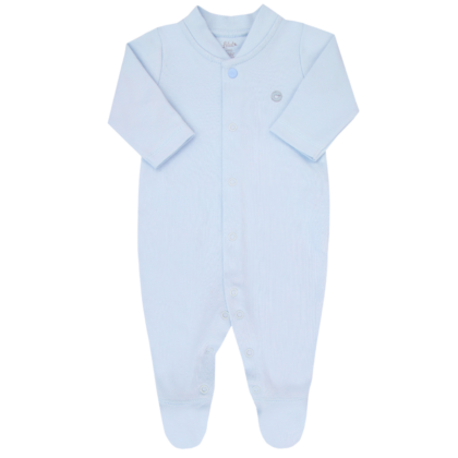 Macacão Prematuro Fio Egípcio Premium Azul