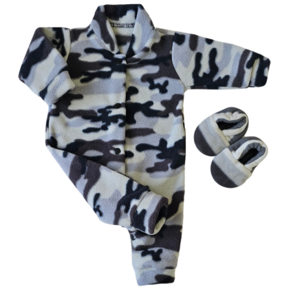 Kit Macacão Prematuro Microsoft Camuflado