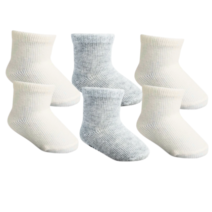 Kit Meias Prematuro Brancas Mescla