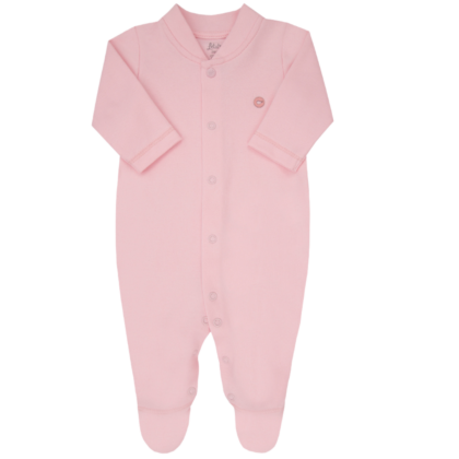 Macacão Prematuro Fio Egípcio Premium Rosa