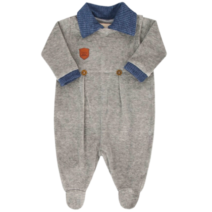 Macacão Prematuro Plush Super Luxo Baby Boy