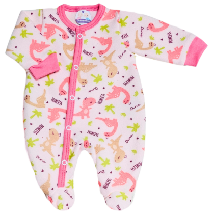 Macacão Prematuro Soft Dino Princess