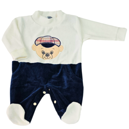 Macacão Prematuro Plush Urso Bordado