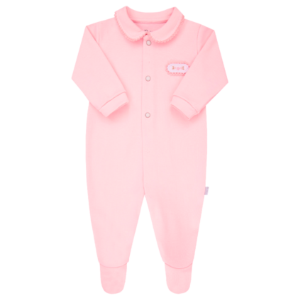 Macacão Prematuro Suedine Egípcio Paraíso Luxo Rosa
