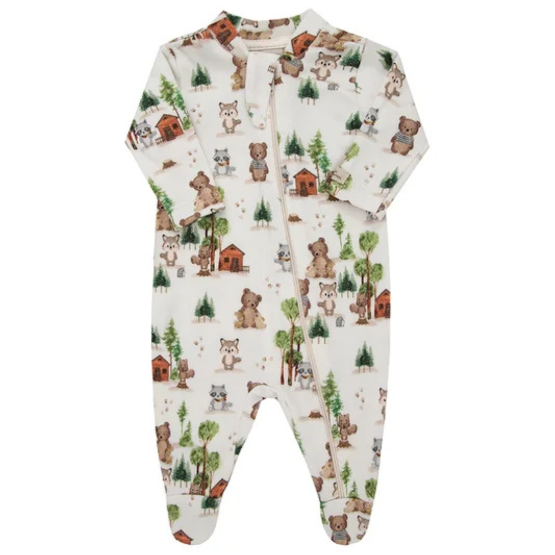 Macacão Prematuro Suedine Zíper