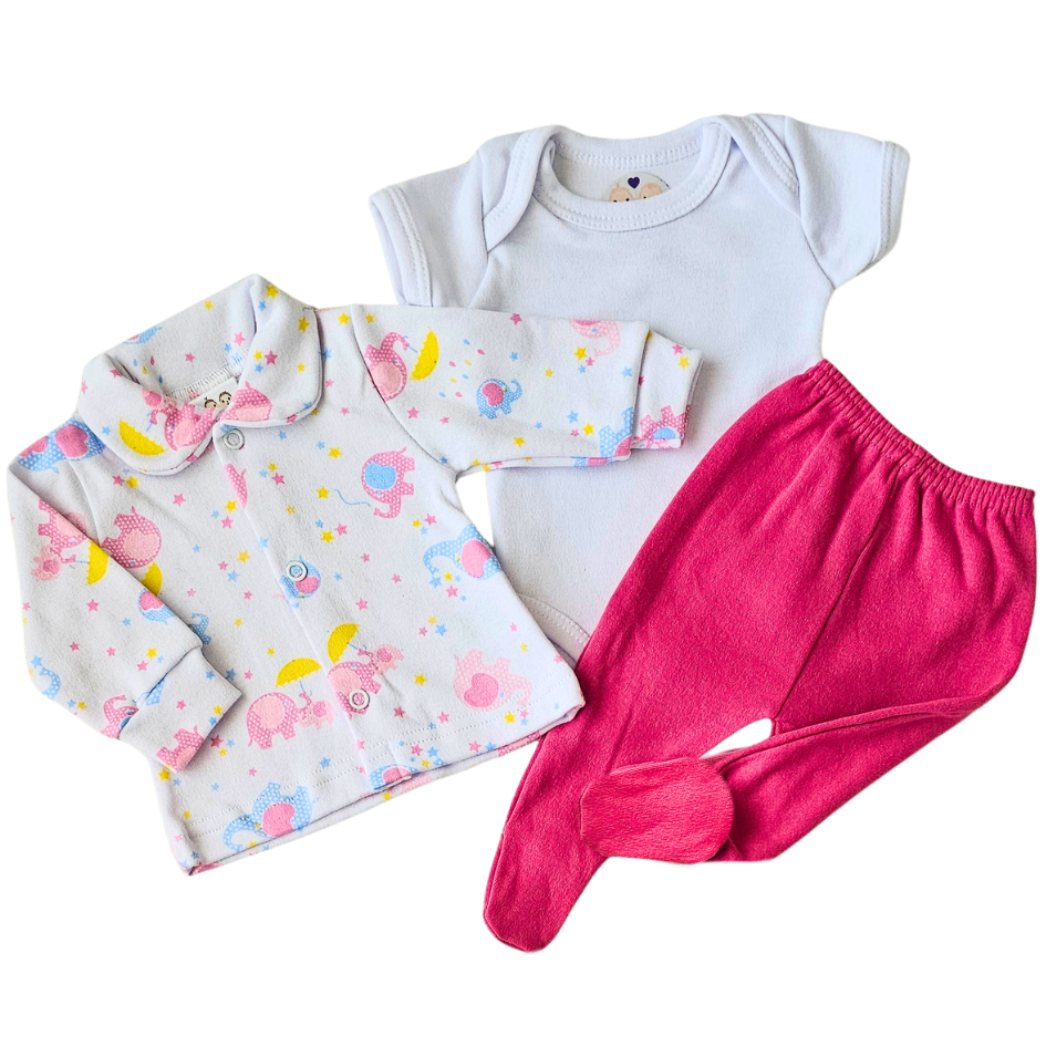 Trijunto Prematuro Suedine Elefantes Rosa