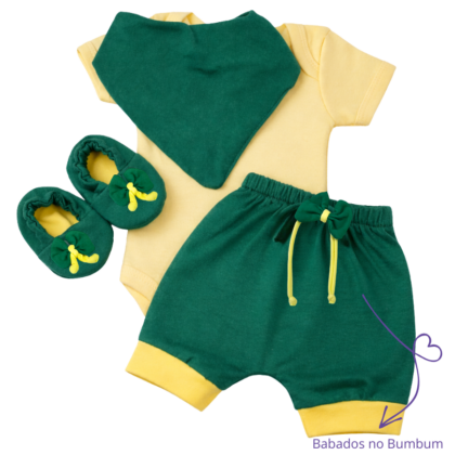 Conjunto Shorts Prematuro Apressadinha Brasil