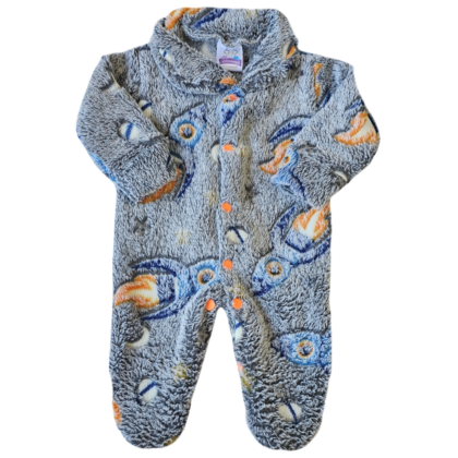 Macacão Prematuro Fleece Foguete Brilha no Escuro